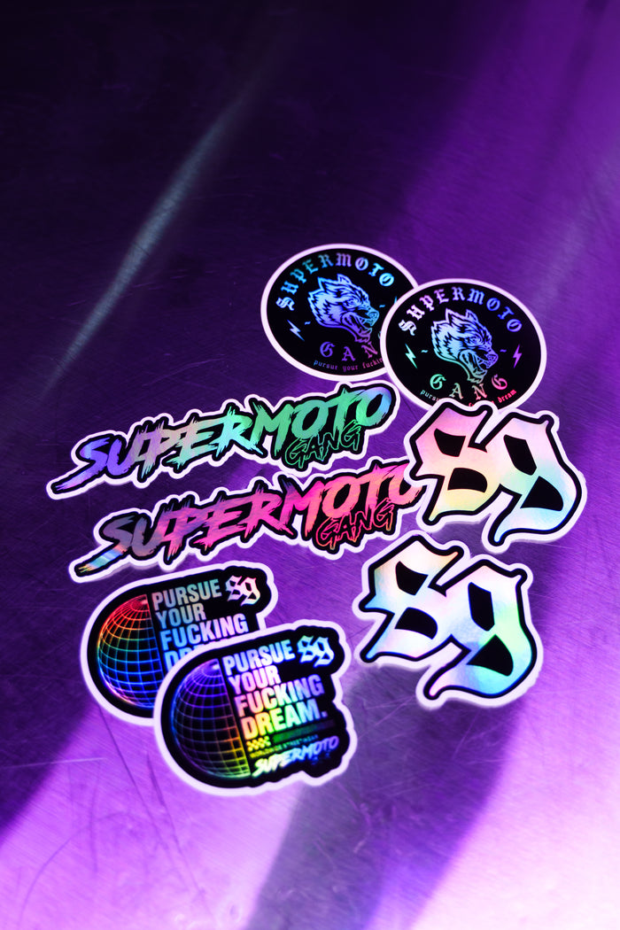 Stickers holographique SUPERMOTO GANG®