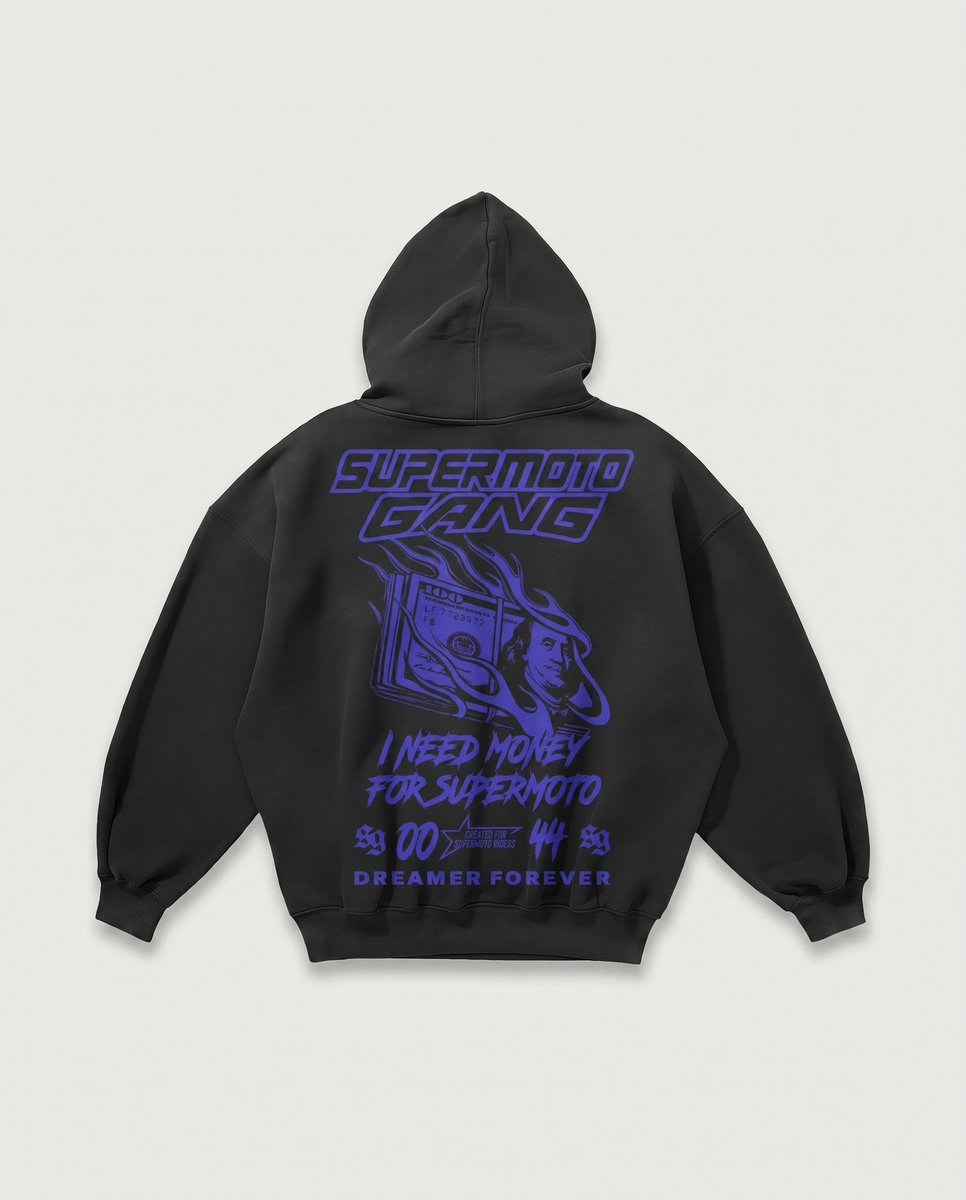Sweat à capuche MONEY SUPERMOTO GANG®