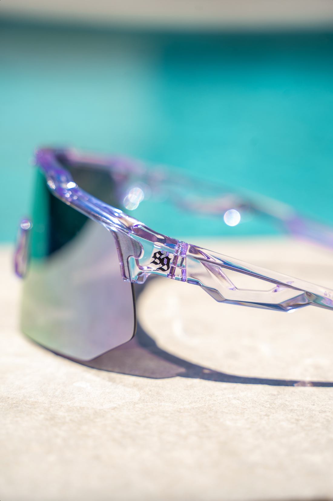 Lunettes de soleil SUPERMOTO GANG®- violet transparent