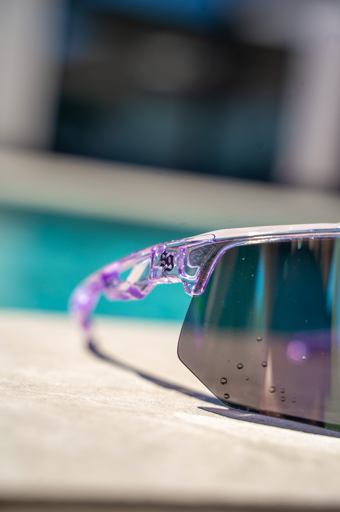 Lunettes de soleil SUPERMOTO GANG®- violet transparent