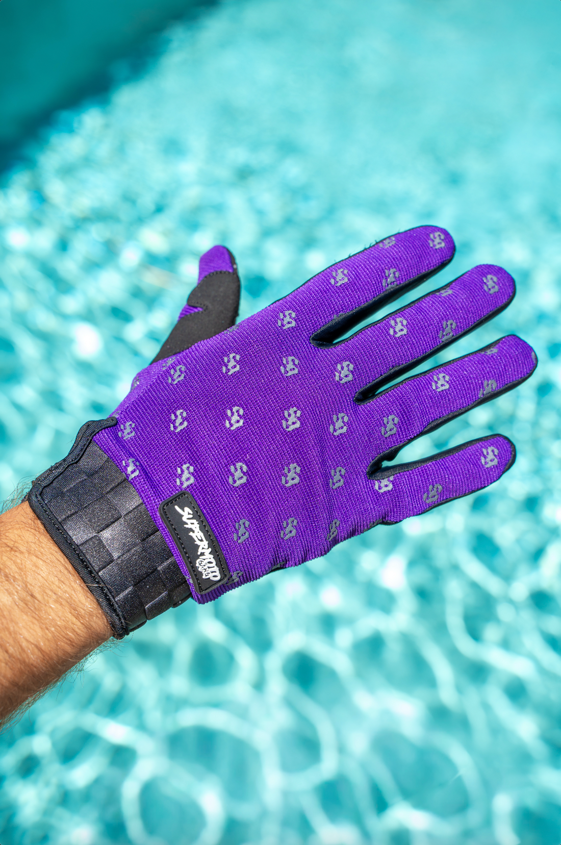 Gants violet SUPERMOTO GANG®