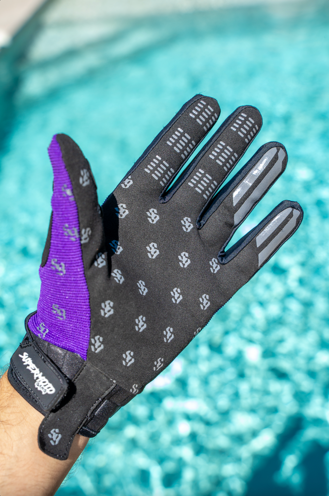Gants violet SUPERMOTO GANG®