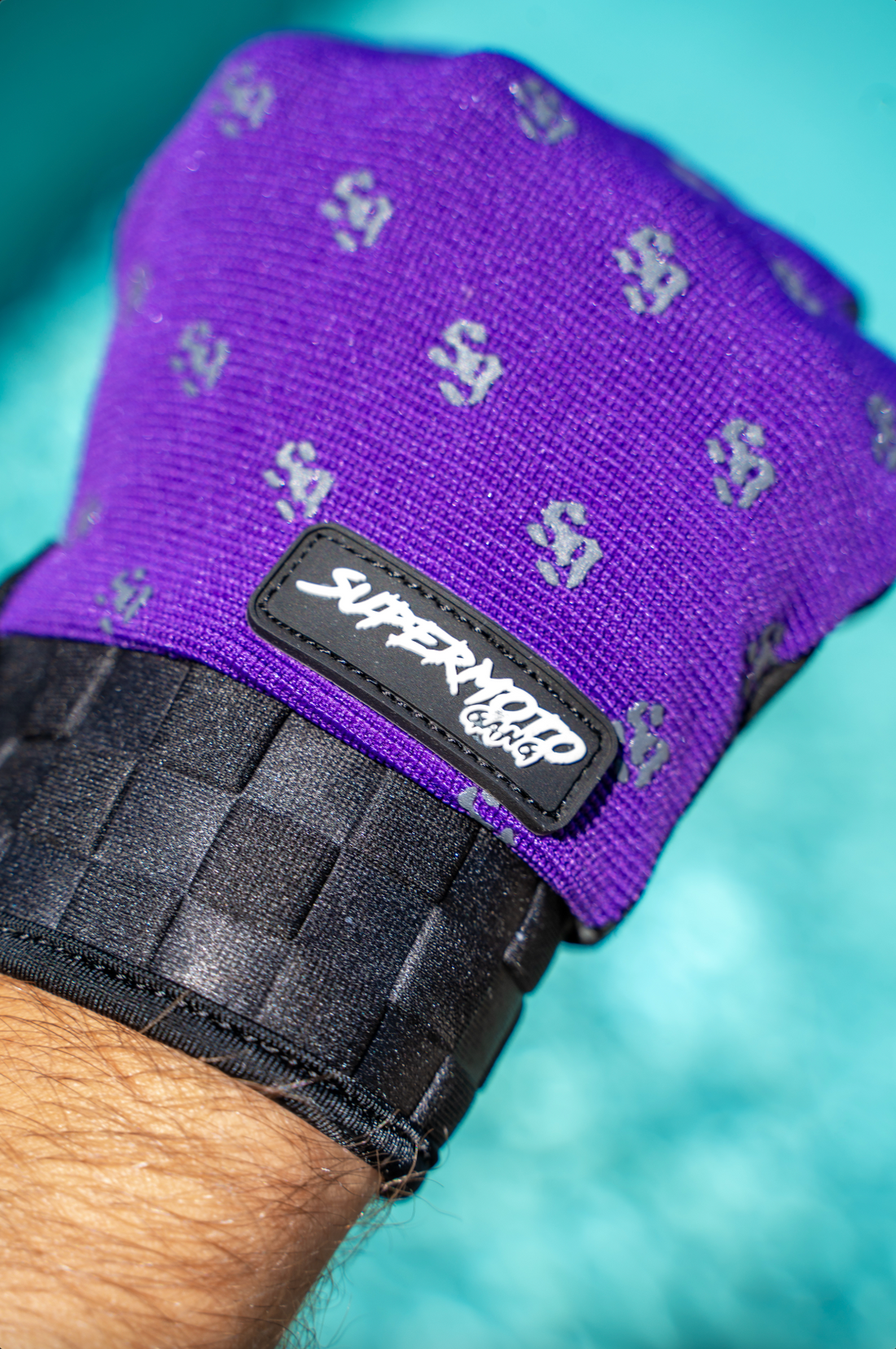 Gants violet SUPERMOTO GANG®