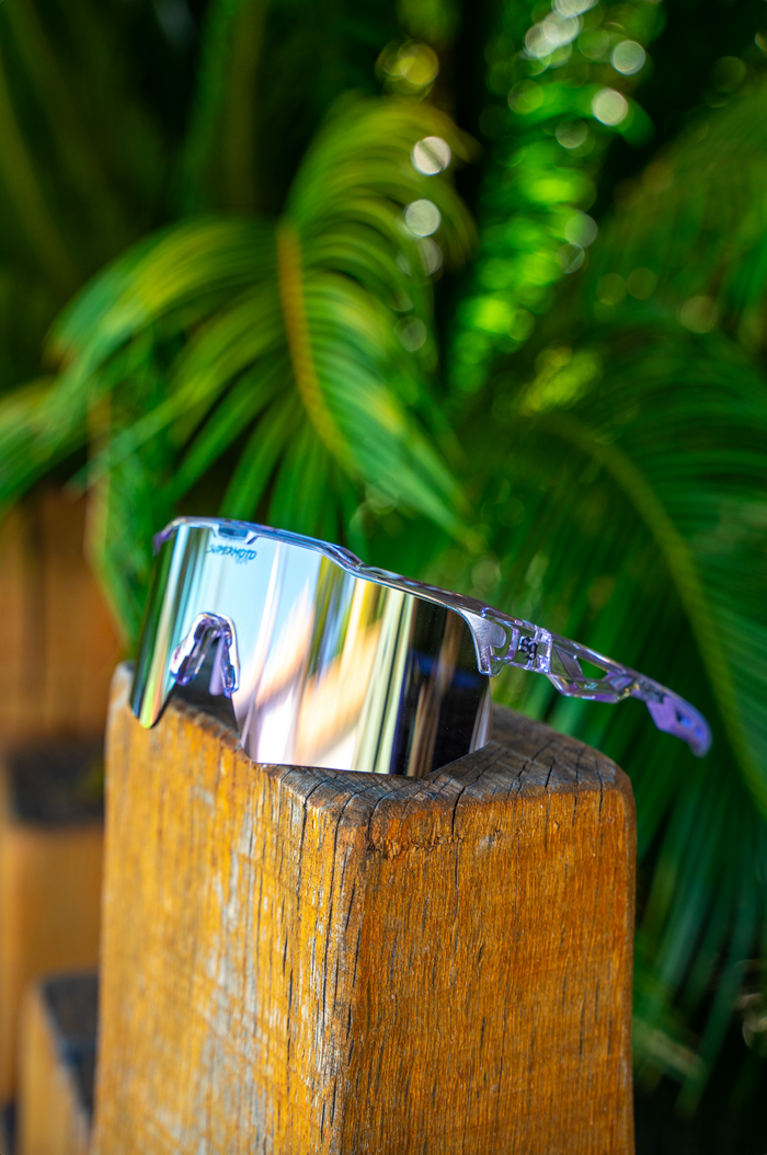 Lunettes de soleil SUPERMOTO GANG®- violet transparent — dos