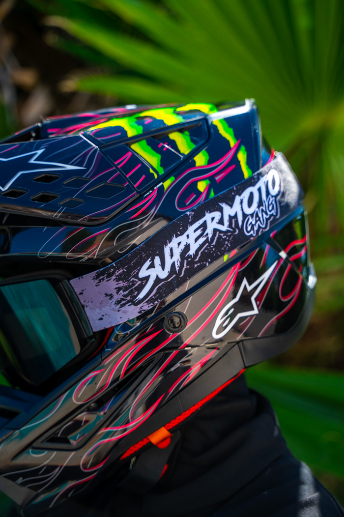 Elastique pour masque SUPERMOTO GANG®— Gris — dos