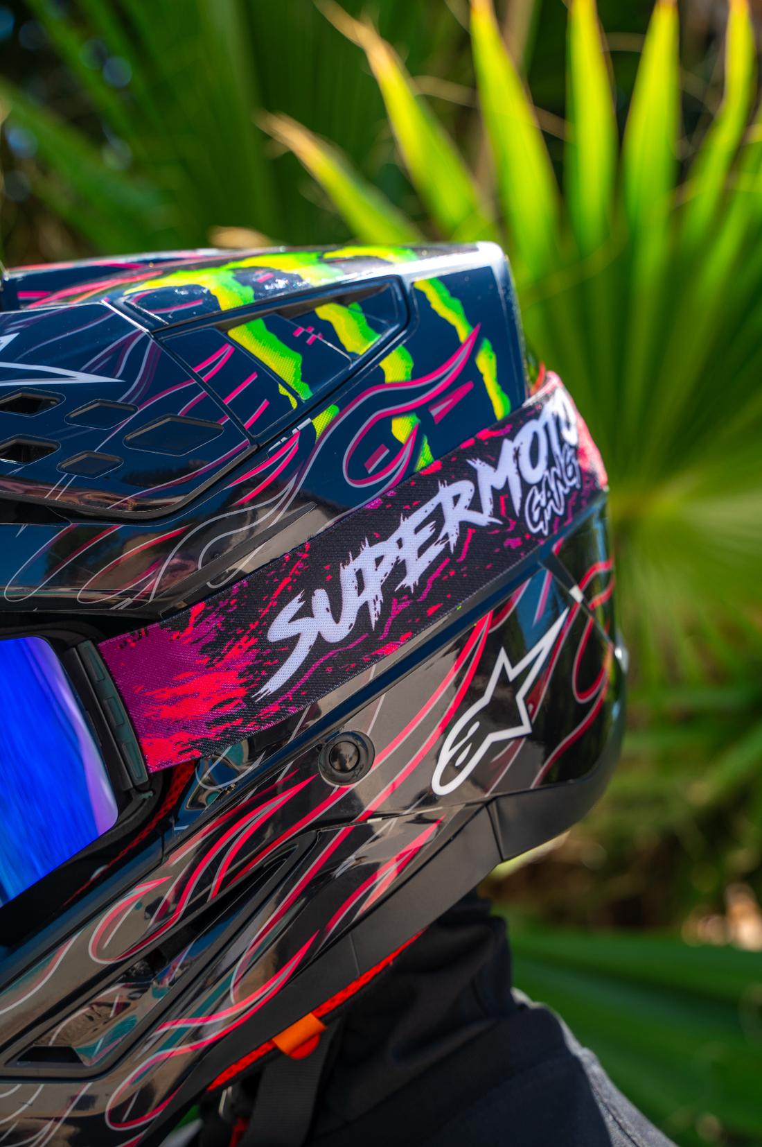Masque violet Supermotard / Motocross SUPERMOTO GANG®