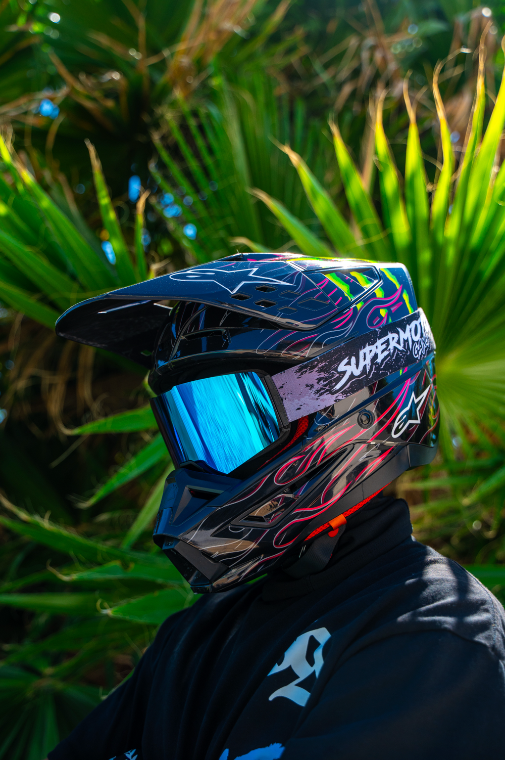 Masque noir Supermotard / Motocross SUPERMOTO GANG®