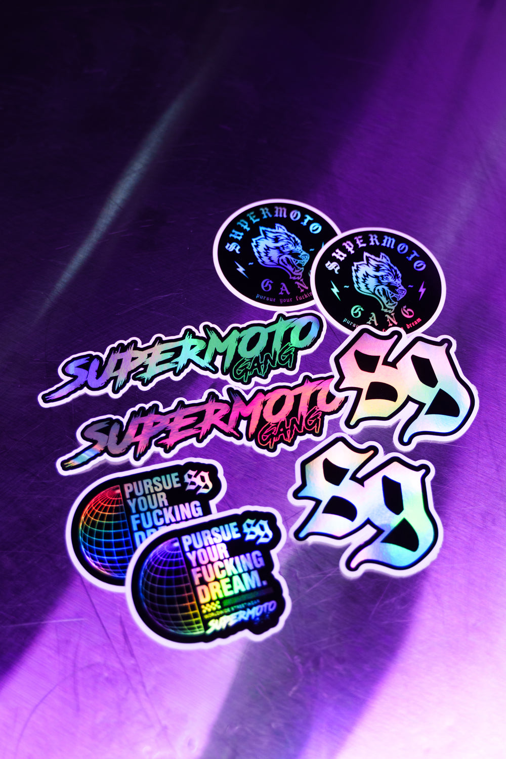 Stickers holographique SUPERMOTO GANG®