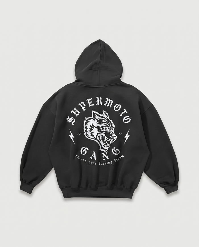 Sweat à capuche WOLF SUPERMOTO GANG® — dos