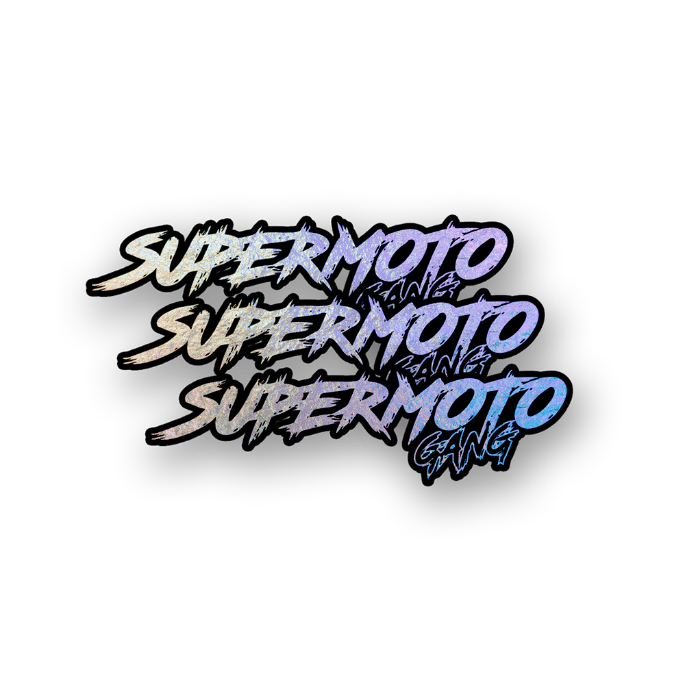Stickers holographique SUPERMOTO GANG®