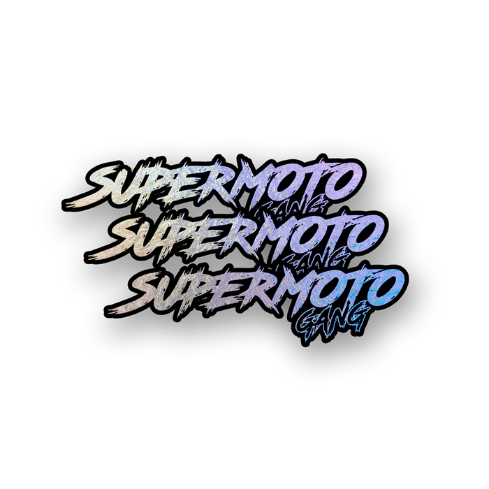 Stickers holographique SUPERMOTO GANG®
